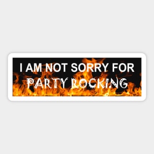 party rocking Sticker